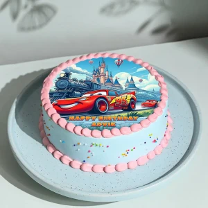 Car Themed BDay Poster Cake