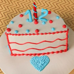 Half Birthday velvet cake