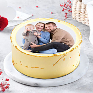 Birthday Photo Cake 4 Round Shape