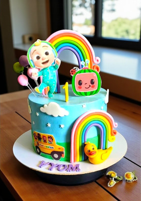 Cocomelon Birthday Cake