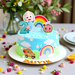 Cocomelon Fun Time Cake