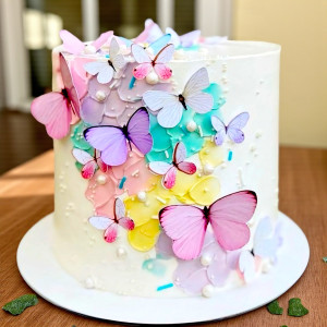 Butterfly Sprinkle Cake