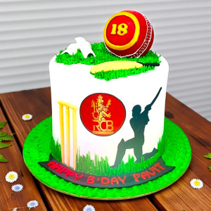 Cricket Celebration Cake