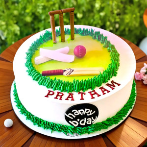 Cricket Smash Bash Cake