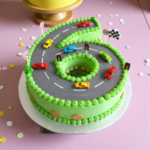 Honk n Roll Number Car Cake