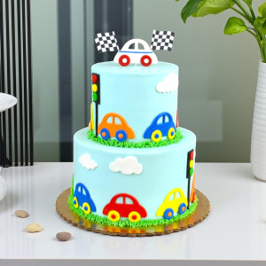 Vroom Bloom Blaster Car Cake