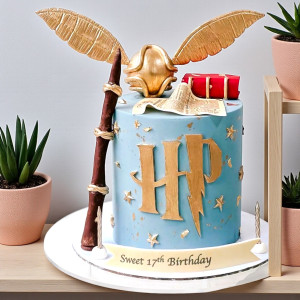 Harry Potter Snitch Cake