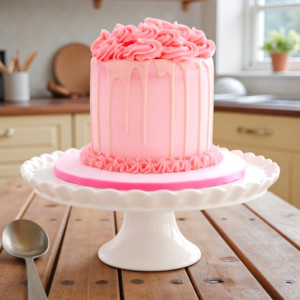 Elegant Pink Cake