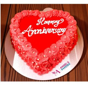 Anniversary Special Heart Cake